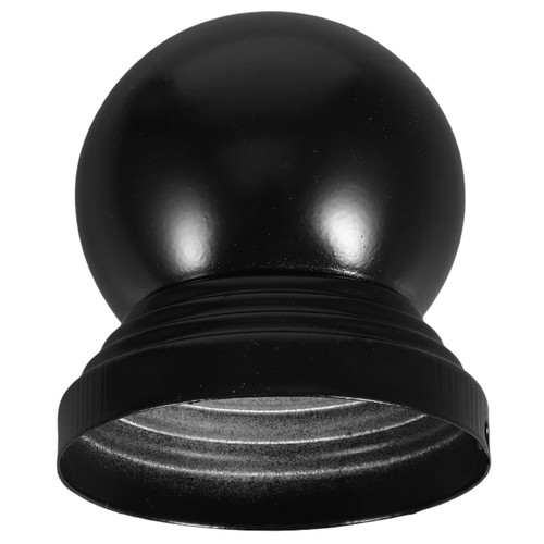 Black metal ball post - black,