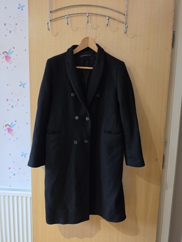 Zara black coat - black,