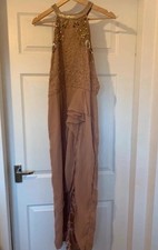 Virgos Lounge Pink Nude Blush Dress Size 14 Wedding Occasion