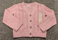 Marks And Spencer Pink Cotton Cardigan New Age: 2-3 Years