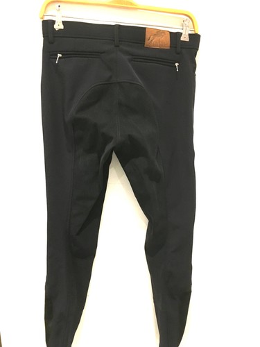 Black full seat breeches - black,