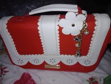 FLOOZIE  frost french red /white Handbag  New