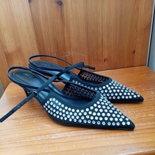 Marks & Spencer Womens Multi Coloured Synthetic Heeled Slingback Shoes RRP £45