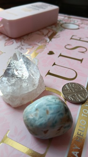 Larimar tumblestone aaa - larimar,