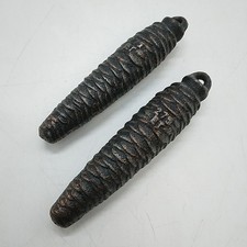 2 x 275g ET Pine Cone Shaped Pendulum Wall Clock Spare Weights - 4.75"