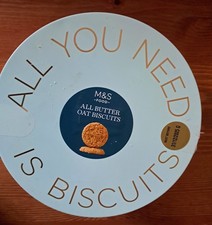 Collectable Marks & Spencer M&S Biscuit Tin EMPTY Great Condition 