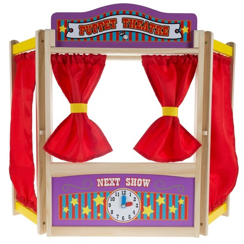 Wooden puppet theater stage - wooden,
