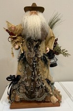 Vtg Victorian Western Santa