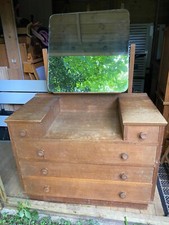 Vintage 1940s Oak Dressing