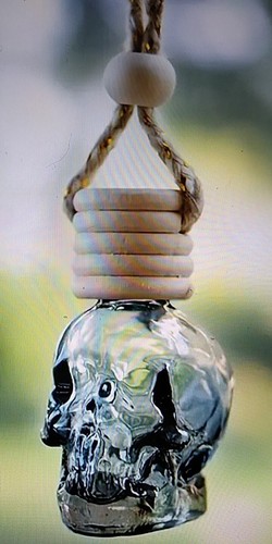 Perfume bottle gothic skull - bottle,