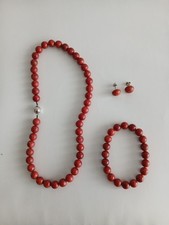 Vintage RED CORAL NECKLACE &