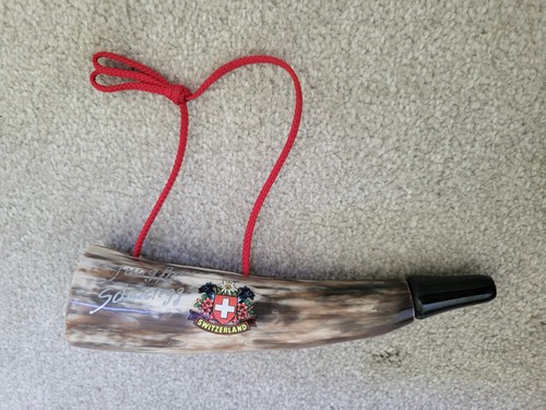 Vintage cow horn blower - horn,