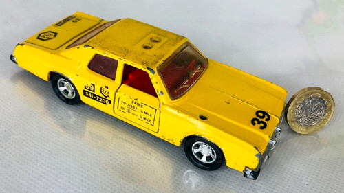 Toy car yellow taxi 1979 - taxi,
