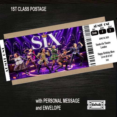 Six the musical theatre ticket - the,