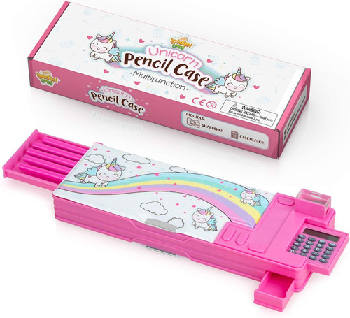 Unicorn pop pencil case - pop, up