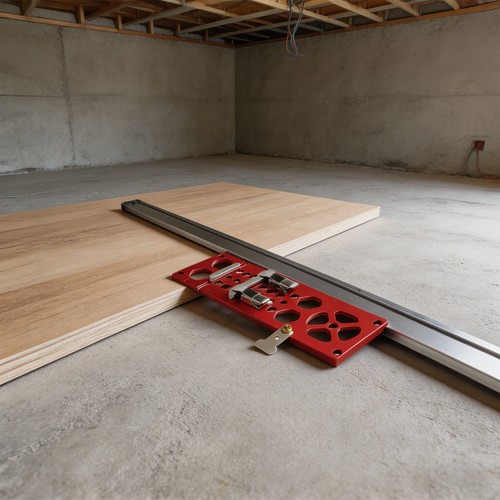 Track saw circular guide - track,