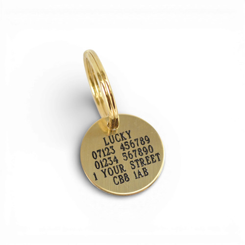 Deeply engraved solid - solid, brass