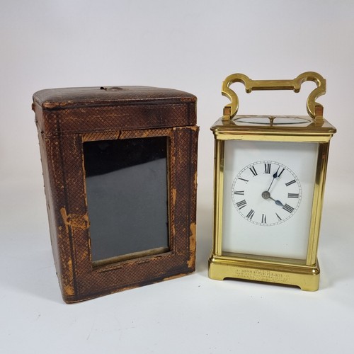 Antique brass cased carriage - cased,