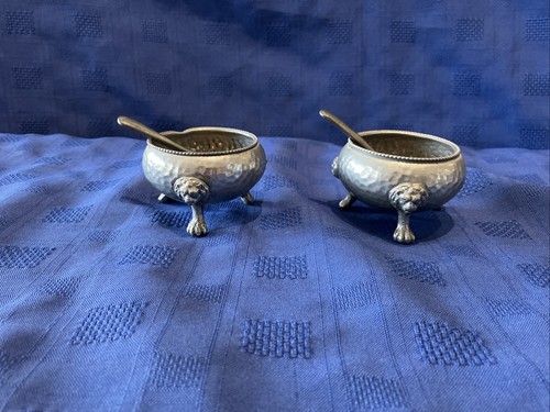 Pewter salts with original - pewter,