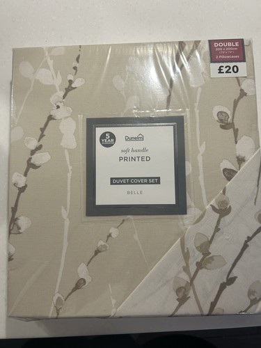 Dunelm belle double beige - belle,