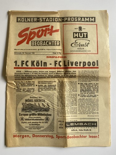 Koln liverpool european - koln, v