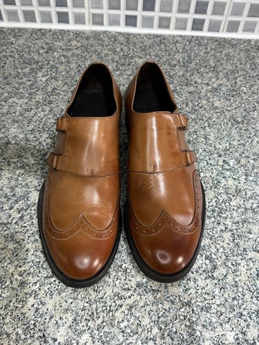 Zara man brown leather wingtip - zara,