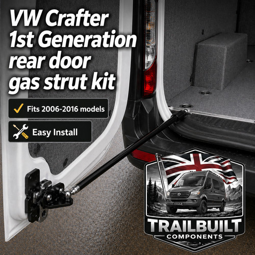 Rear door opening gas strut - opening,