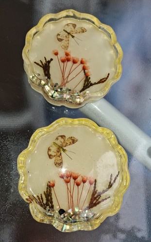 Vintage resin coasters - vintage,