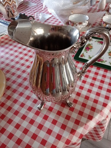 Silver plated water jug - plated,