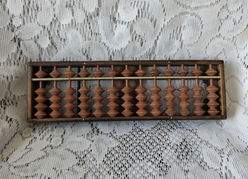 Vintage japanese soroban wood - japanese,