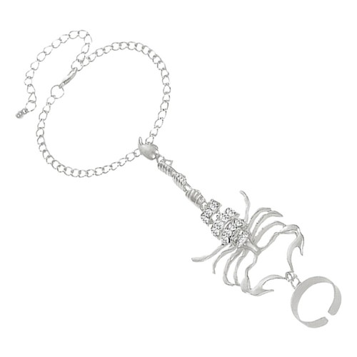 Scorpion ring bracelet - ring, hand