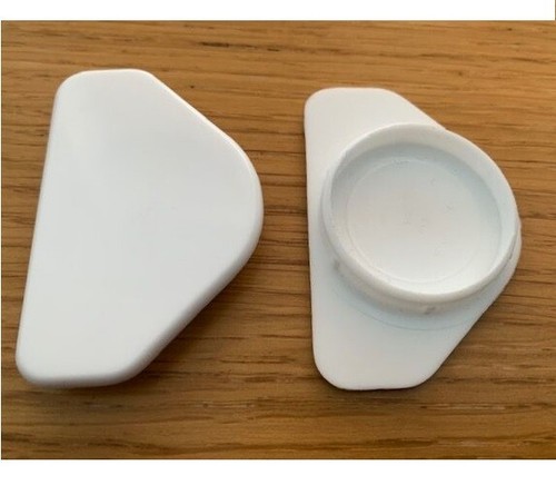Winged cover cap white - winged,