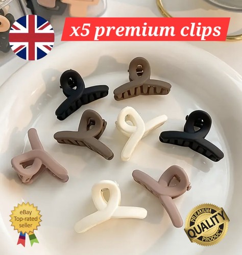 Small matte hair clip - hair,