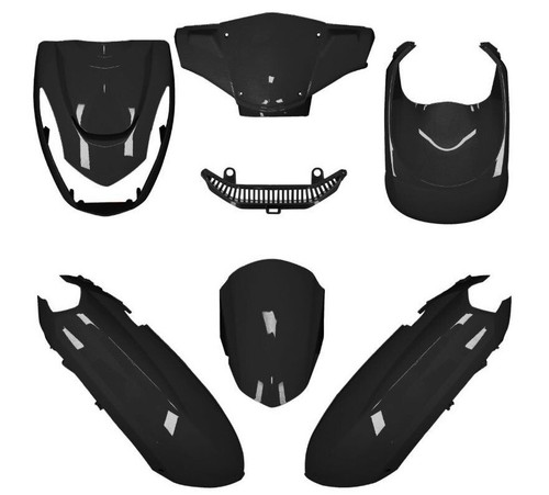 Dress set black glossy - set,