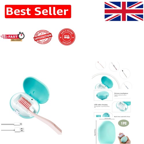 Green toothbrush sanitizer - toothbrush,