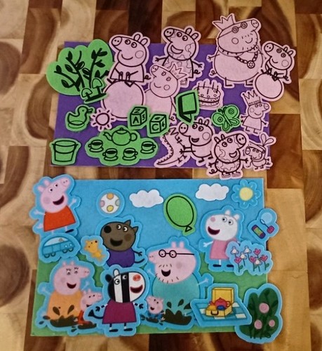 Peppa pig fuzzy felt - peppa,