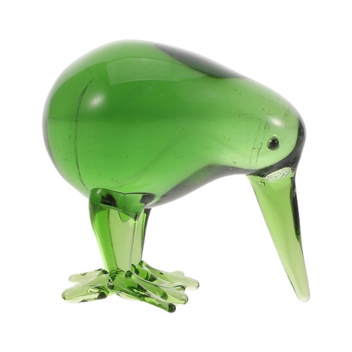 Small green crystal bird - small,