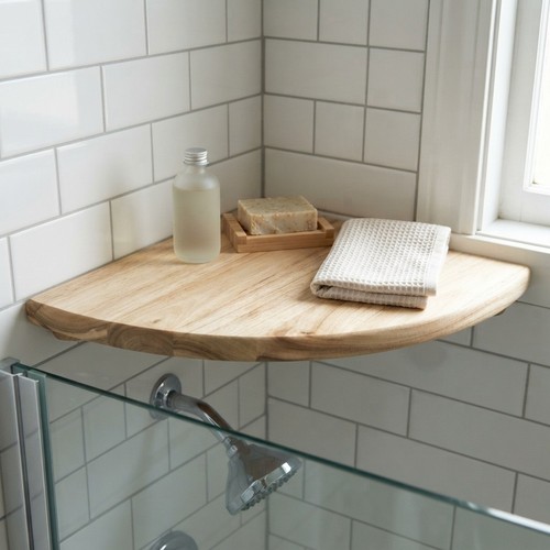 Freestanding corner shelf - shelf, kit