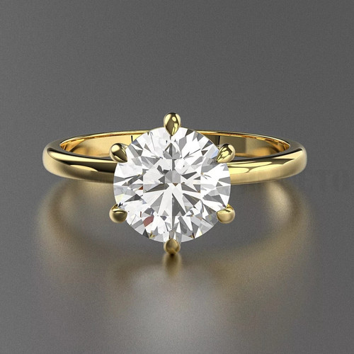 00ct round cut moissanite - 2.00ct,