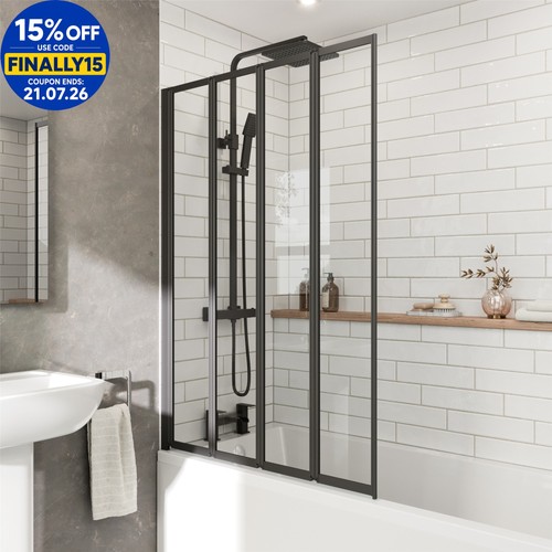 Folding bath shower screen - folding,