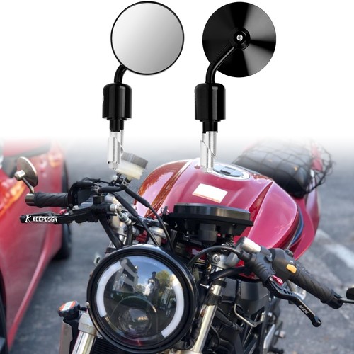 Pair bar end - 7/8", mirrors