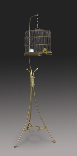 Art nouveau brass hanging - brass,