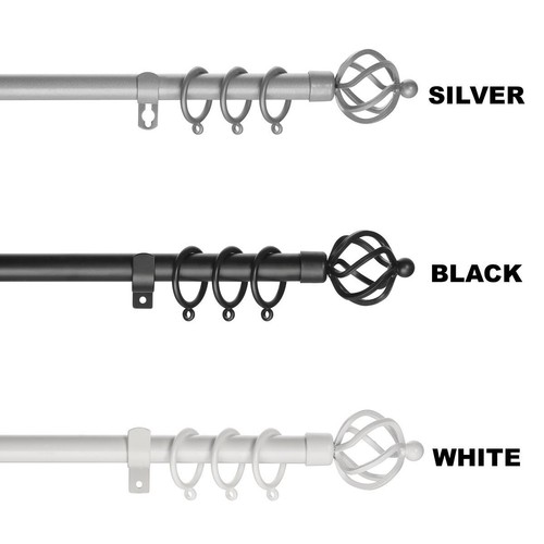 Extendable metal curtain pole - extendable,