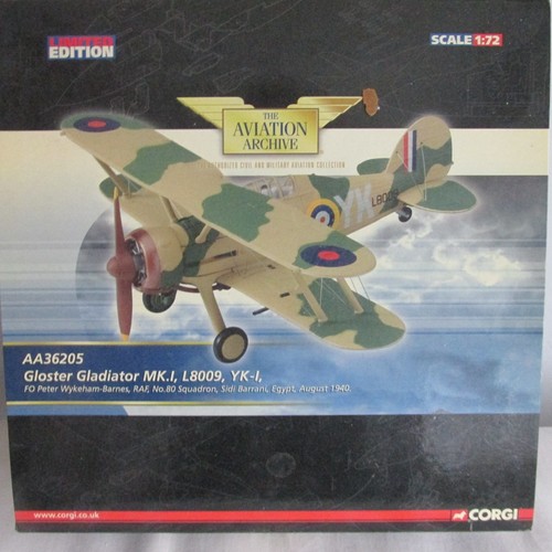 Corgi gloster gladiator mk1 - gloster,
