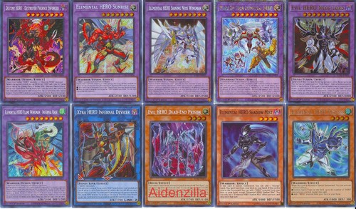 Yugioh jaden yuki hero - hero, deck