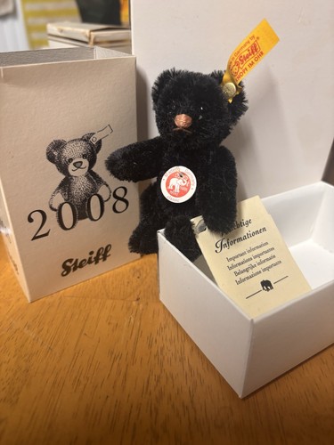 2008 steiff miniature black - 2008,