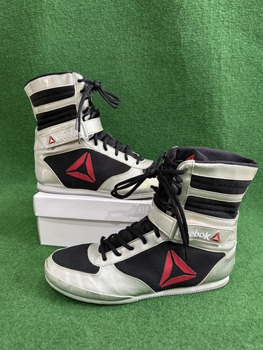 Reebok boxing boots silver - reebok,