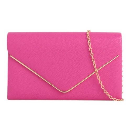 Ladies faux leather clutch bag - ladies,