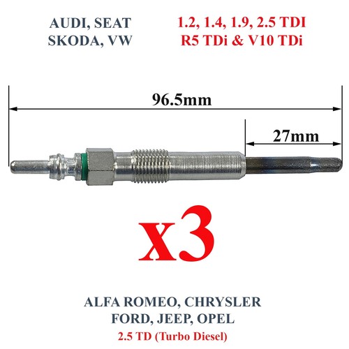 Newparts glow plugs for - glow,