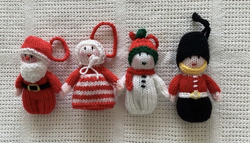 Hand knitted christmas tree - christmas,